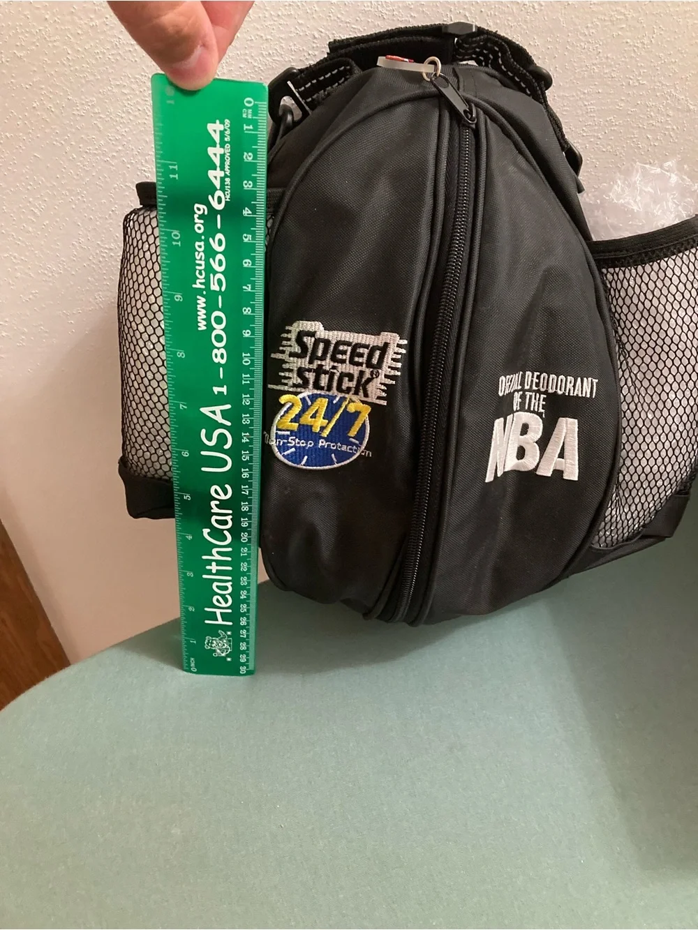 New Speed Stick 24/7 - Sponsor Of The NBA Basketball Bag Advertisement
